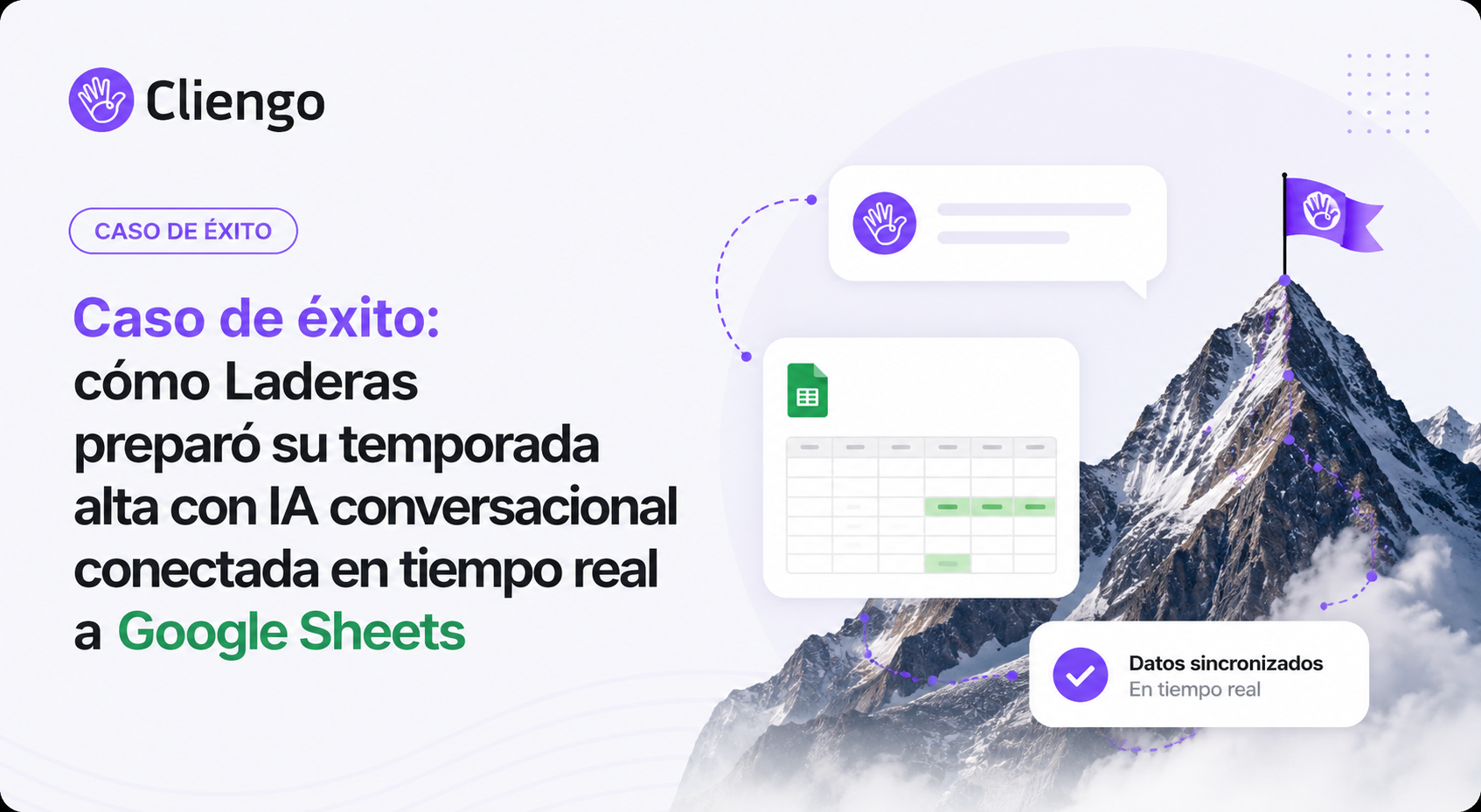 Cómo Laderas preparó su temporada alta con IA conectada en tiempo real a Google Sheets