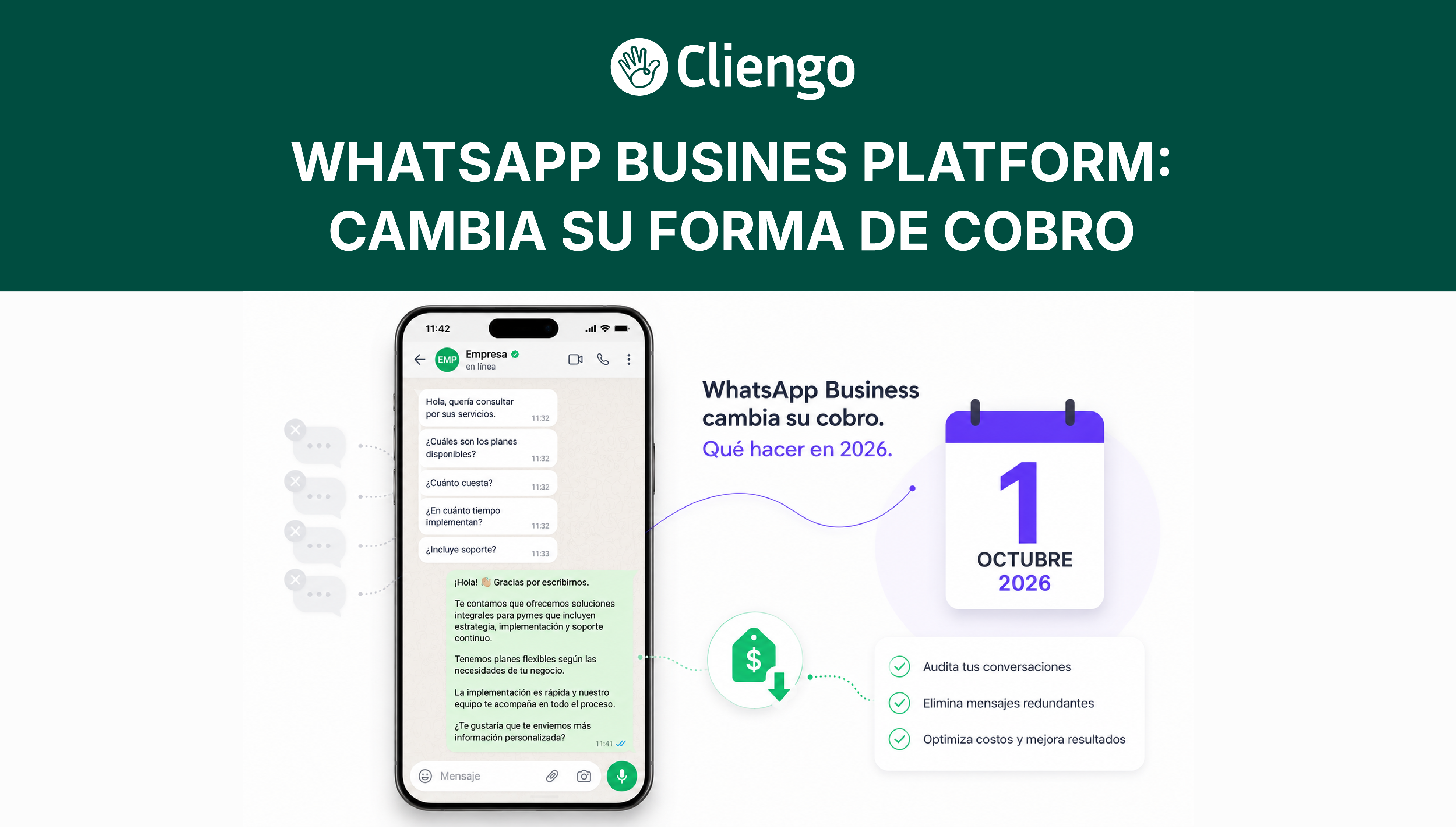 WhatsApp Business cambia su cobro: qué hacer en 2026
