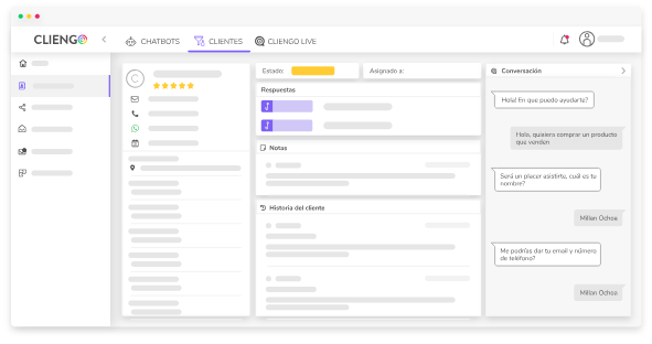 CRM Gratuito Cliengo Gestión de leads clientes