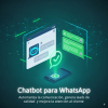 Ilustración de chatbot para WhatsApp que automatiza la comunicación empresarial, genera leads de calidad y mejora la atención al cliente con inteligencia artificial.