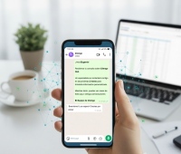 Captura de WhatsApp donde se ve un ejemplo de un mensaje de plantilla enviado por Cliengo a un prospecto.